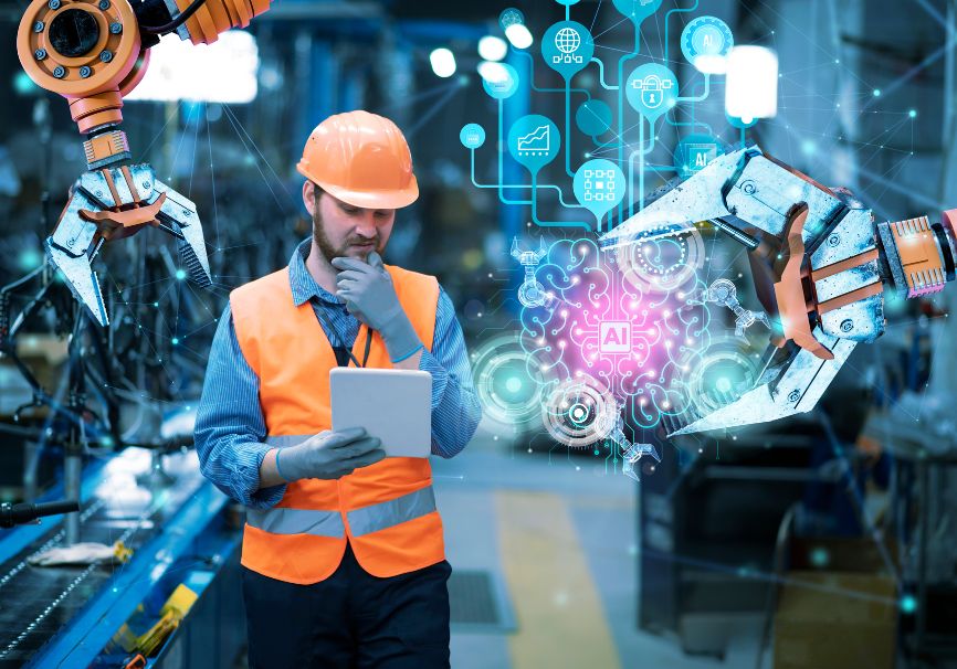 stock image of Industry 4.0 in manufacturing